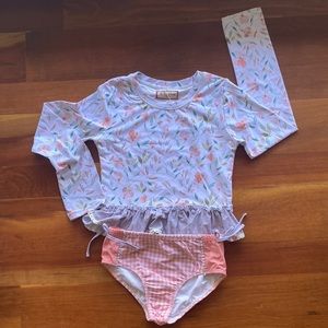 Cheeky Plum rash guard swimsuit- Free Spirit